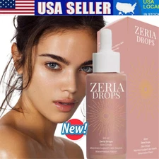 Zeria Drops Sunless Tanning Drops Natural Boost Melanin Enhancing Skin Tone NEW✅