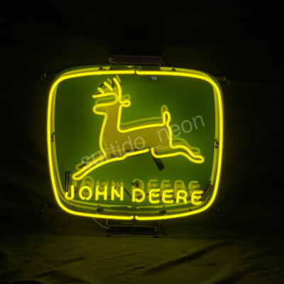 Farm Machine Tractor Equipment Classic Neon Sign Custom Garage 19''x15''