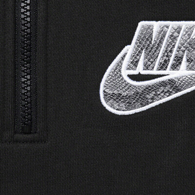 size M - Supreme Nike Half Zip Hooded Sweatshirt Black Snake size M - Supreme Nike Half Zip Hooded Sweatshirt Black Snake
