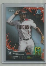 JAZZ CHISHOLM 2019 Bowman Chrome Scouts Top 100 Orange Refractor /25 Marlins