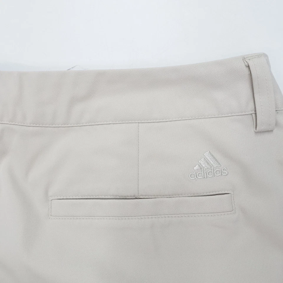 Брюки Adidas Capri женские 10 серые 100% полиэстер высокая посадка классические прямые штанины - Изображение 3 из 4