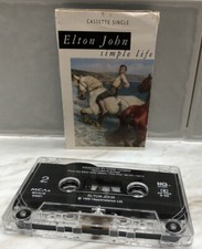 Elton John Simple Life 1993 Hard Classic Rock Roll Cassette Tape Single Pop