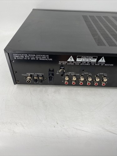 Denon DRA-350 Stereo AM FM Receiver Black AS-IS Parts Repair No Sound EB-12775 - Picture 6 of 8