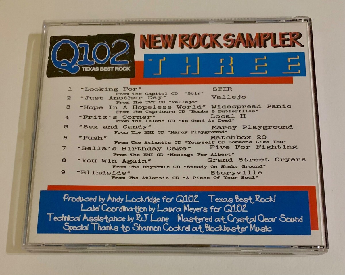 NM) CD KTXQ Radio Q102 Texas Best Rock New Rock Sampler Three 3