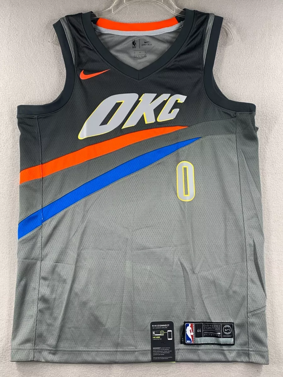 Men's Oklahoma City Thunder Russell Westbrook Nike White Swingman Jersey - Association Edition