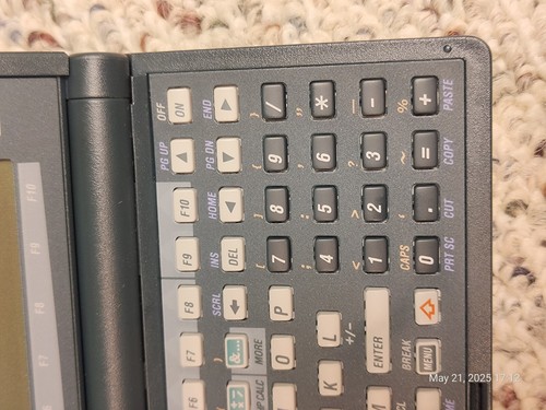 Hewlett Packard HP 200LX 4MB RAM PDA Palmtop PC w power adapter floppies cables - Photo 19 sur 24