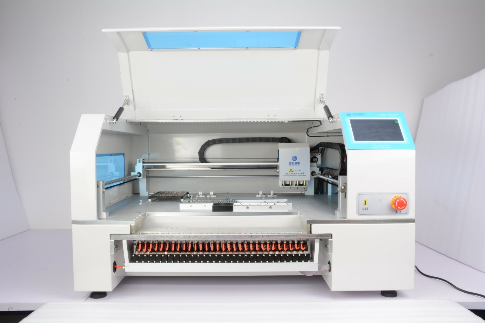 Pick And Place Smt Machine Smt460 44 Feeders 4 Mounting Heads