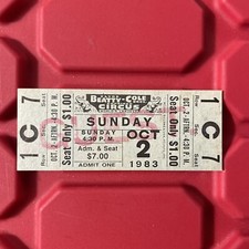 Boleto de circo combinado Clyde Beatty Cole Bros sin usar de colección octubre 1983