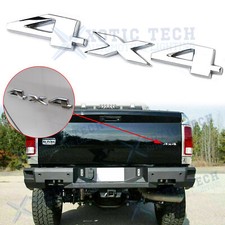 Nameplate Chrome 3d 4x4 Rear Emblem Badge Car Truck For Dodge Ram 1500 2500 3500