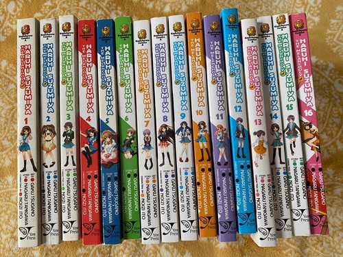 The Melancholy of Haruhi Suzumiya Vol. 1-16 English Manga Book Set RARE OOP