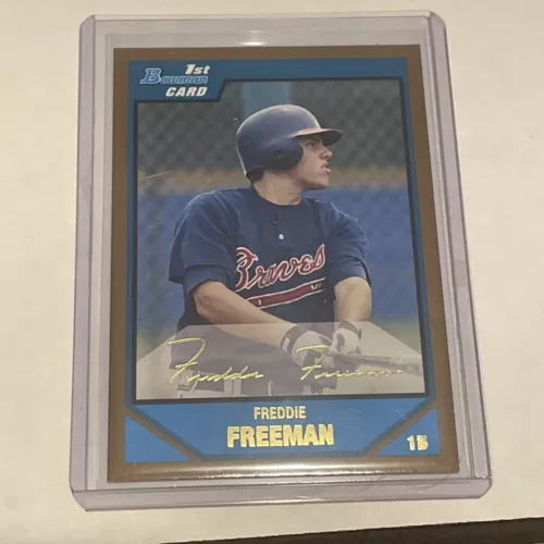 2007 Bowman Draft Picks & Prospects - Prospects Gold #BDPP12 Freddie Freeman...