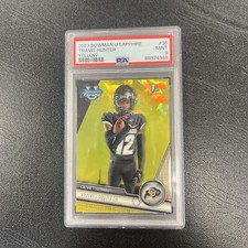 2023 Bowman University Chrome Sapphire Edition - Yellow travis Hunter 09/75