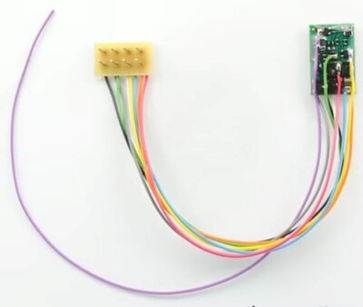 TCS 1392 M4P-3.5'' HO 4 Function Decoder | 8 Pin Harness | Train Control Systems