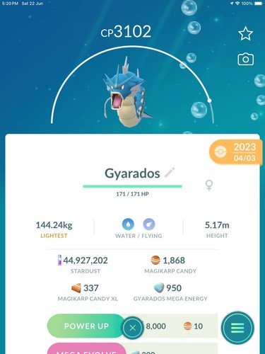 Pokémon Go Gyarados - 第 1/2 張圖片