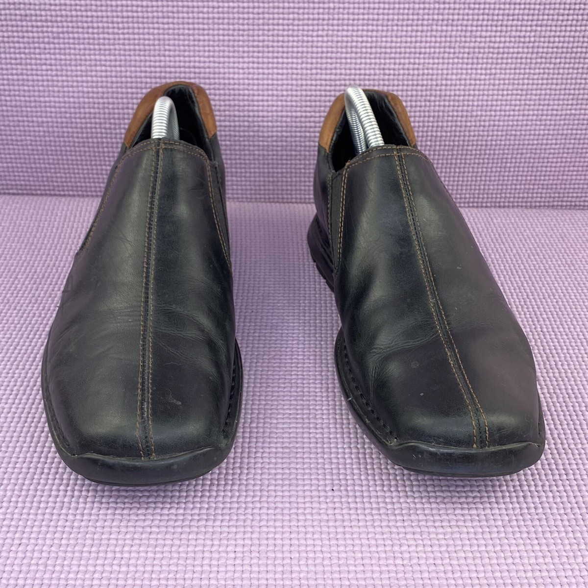 COLE HAAN Zeno‎ Leather Slip On Loafers Men\'s 10 M Black Casual Shoes C07485 Cole Haan Mens Zeno Leather Slip On Loafers Black 10 C07485  main image 3