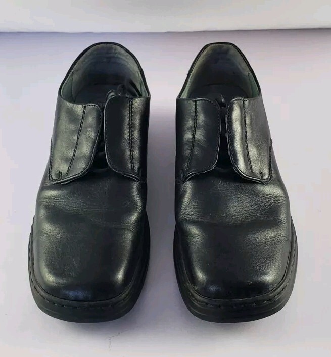 SAOLA Scarpe eleganti stringate in pelle Josef Seibel da uomo USA taglia 7 UE taglia 41 nere