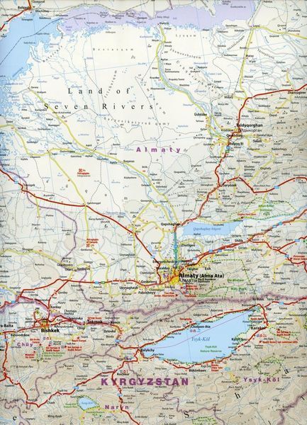 Thumbnail - Reise Know-how Landkarte Kasachstan / Kazakhstan (1:2.000.000)