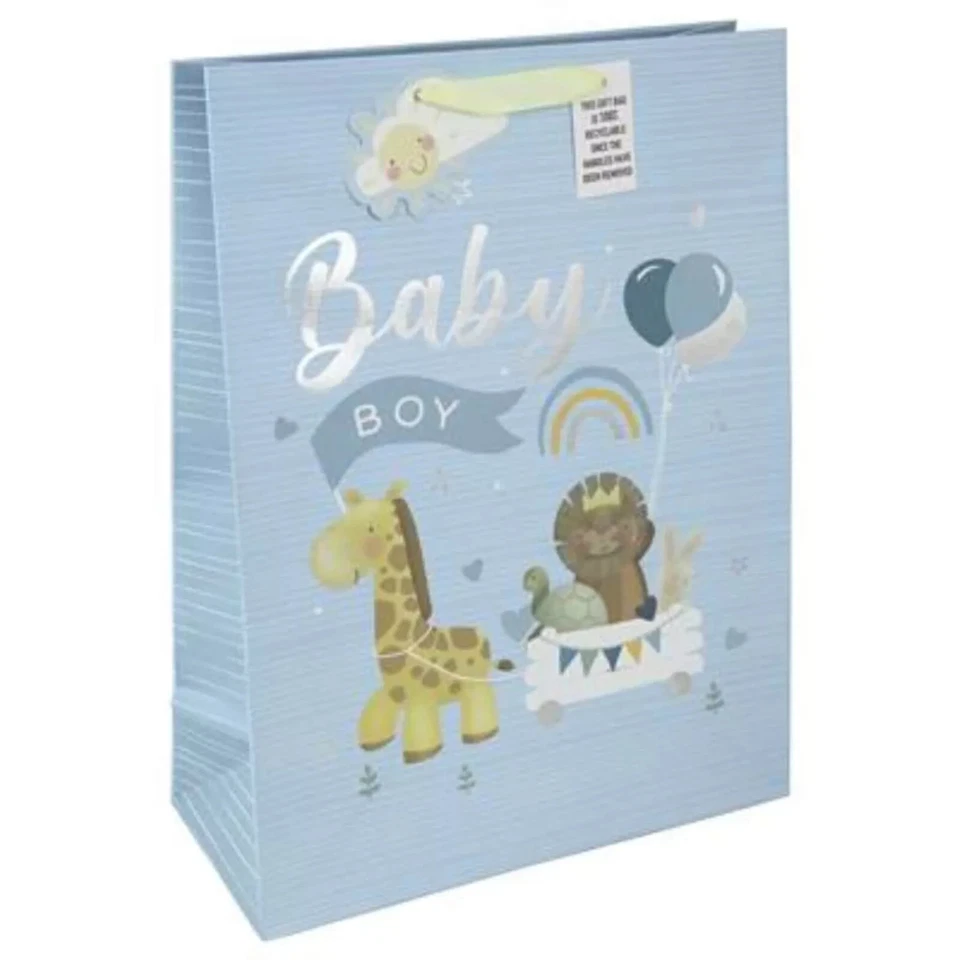 Wraptastic - Medium/Large/XLarge Gift Bag & Tag Boy - Teddy Bear WITH STAR - Image 3 of 4