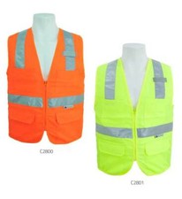 3A SAFETY C2800-C2801 ANSI CLASS 2 VESTS WITH SOLID FRONT AND MESH BACK