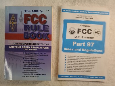 2~ Fcc Rules Guidlines For Amateur Radio Regulations Books Ham 2000 & 2004