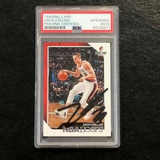 2018-19 NBA Hoops #238 ZACH COLLINS Signed Card AUT0 PSA Slabbed Blazers