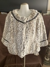 Nwt Jerry Lewis Classic Luxuries Faux Fur Animal Print Coat
