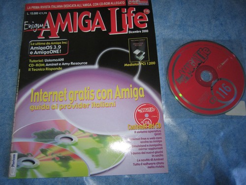 Rivista + CD Enigma AMIGA LIFE n°116 Dicembre 2000 - Imagen 1 de 2