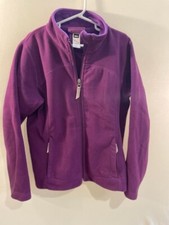 REI Co Op Youth Girls M 10-12 Fleece Jacket Purple Full Zip