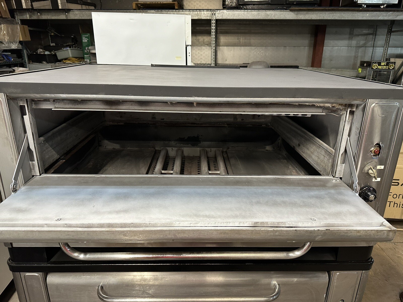Used Blodgett 1048 Double Two Section Double Stacked Deck pizza Oven eBay