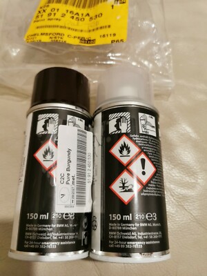 BMW MINI Original Lackspray Set 2x150ml Pure Burgundy Code C2C 51912450530
