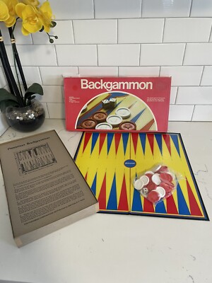 Vintage 1979 Backgammon Board Game by Pressman Toy Corp.