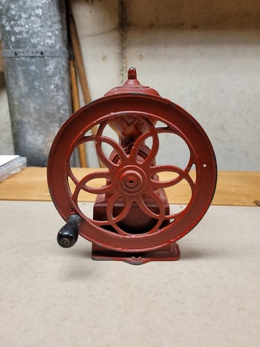 Antique MJF Patentado Coffee Mill Grinder Early 1900s Cast Iron RARE Piece Spain - Picture 3 of 24