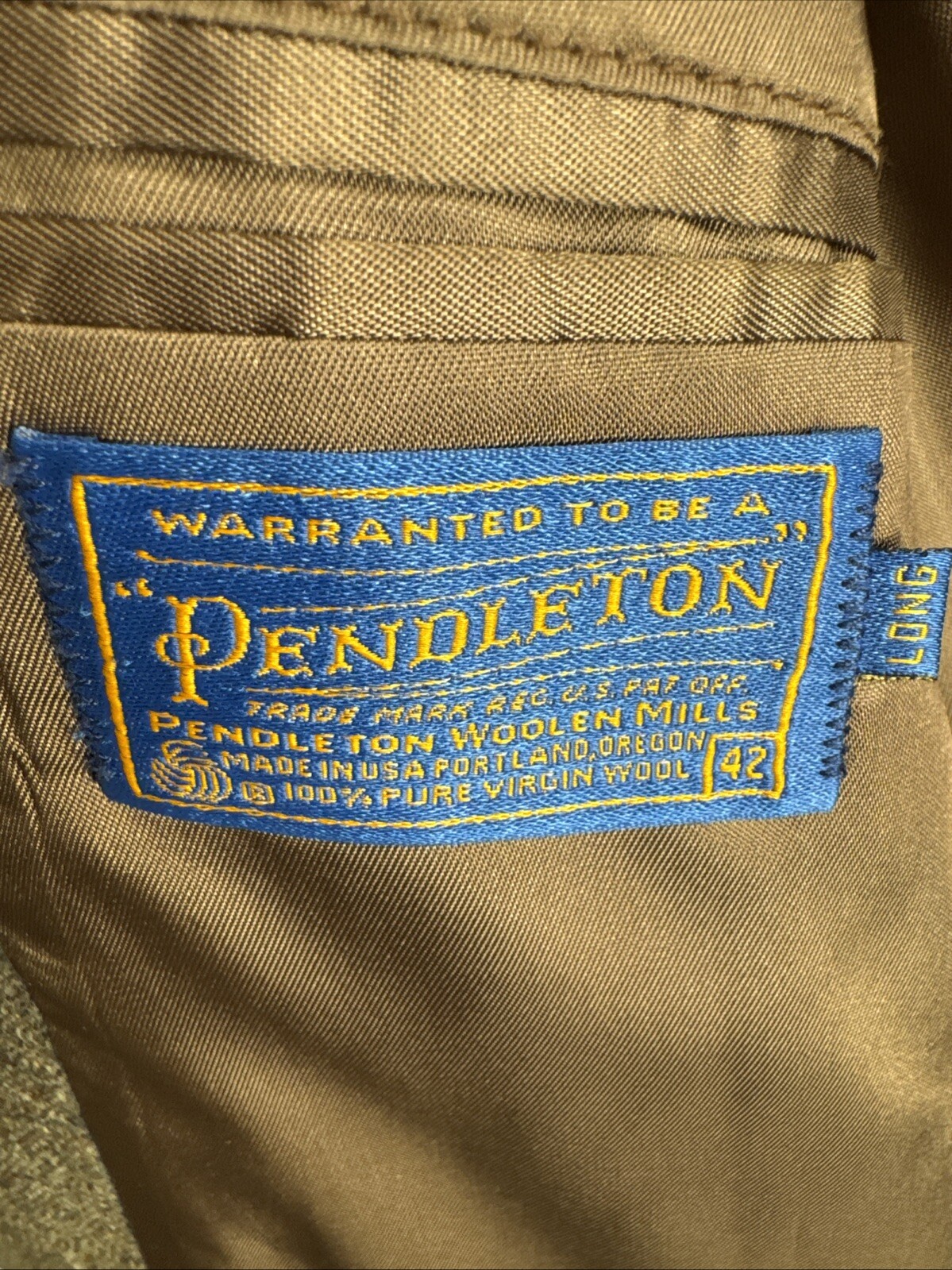 Vintage Pendleton Leather Button Elbow Patch Flec… - image 10