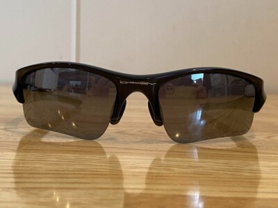Oakley Custom Flak Jacket Black Smoke Sunglasses with Box Micro 