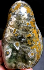 288g WOW! NATURAL OCEAN JASPER QUARTZ Geode CRYSTAL  Agate Freeform HEALING  e47