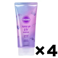 SUNCUT Tone Up UV Essence Lavender Color 4Pack Set Sunscreen 80g SPF50+ PA++++