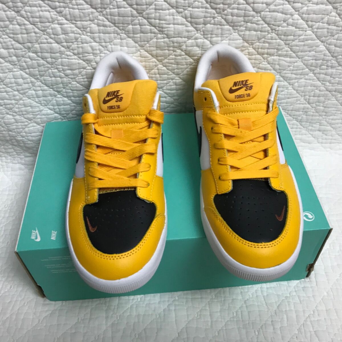 Nike SB Force 58 PRM L Shoes Men's SZ 9 University Gold Nike SB Force 58 PRM L Shoes Men's SZ 9 University Gold