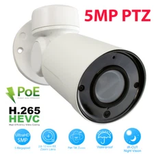 GW 5MP 1920P Pan Tilt Zoom HD IP PoE 4X Optical Zoom Security Bullet PTZ Camera