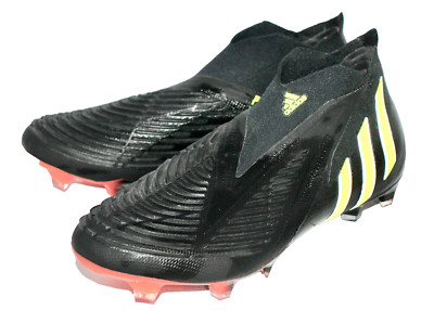 ADIDAS Predator Edge Firm Ground Soccer Cleat Men 7.5 Core Black Solar Yellow