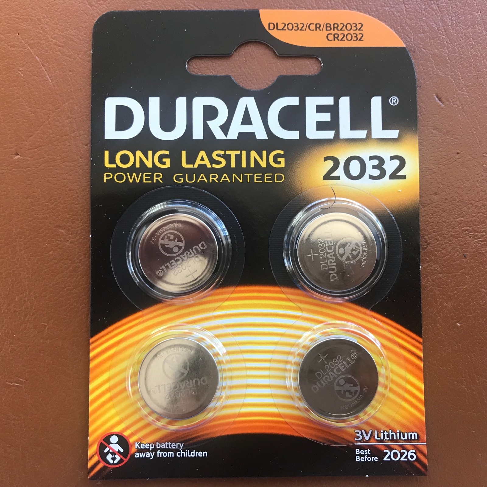 20 x Duracell CR2032 3V Lithium Coin Cell Battery 2032, DL2032, BR2032