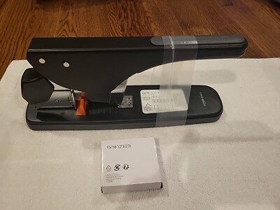 Amazon Basics Effortless Heavy Duty Stapler, 210 Sheets, Black (977)