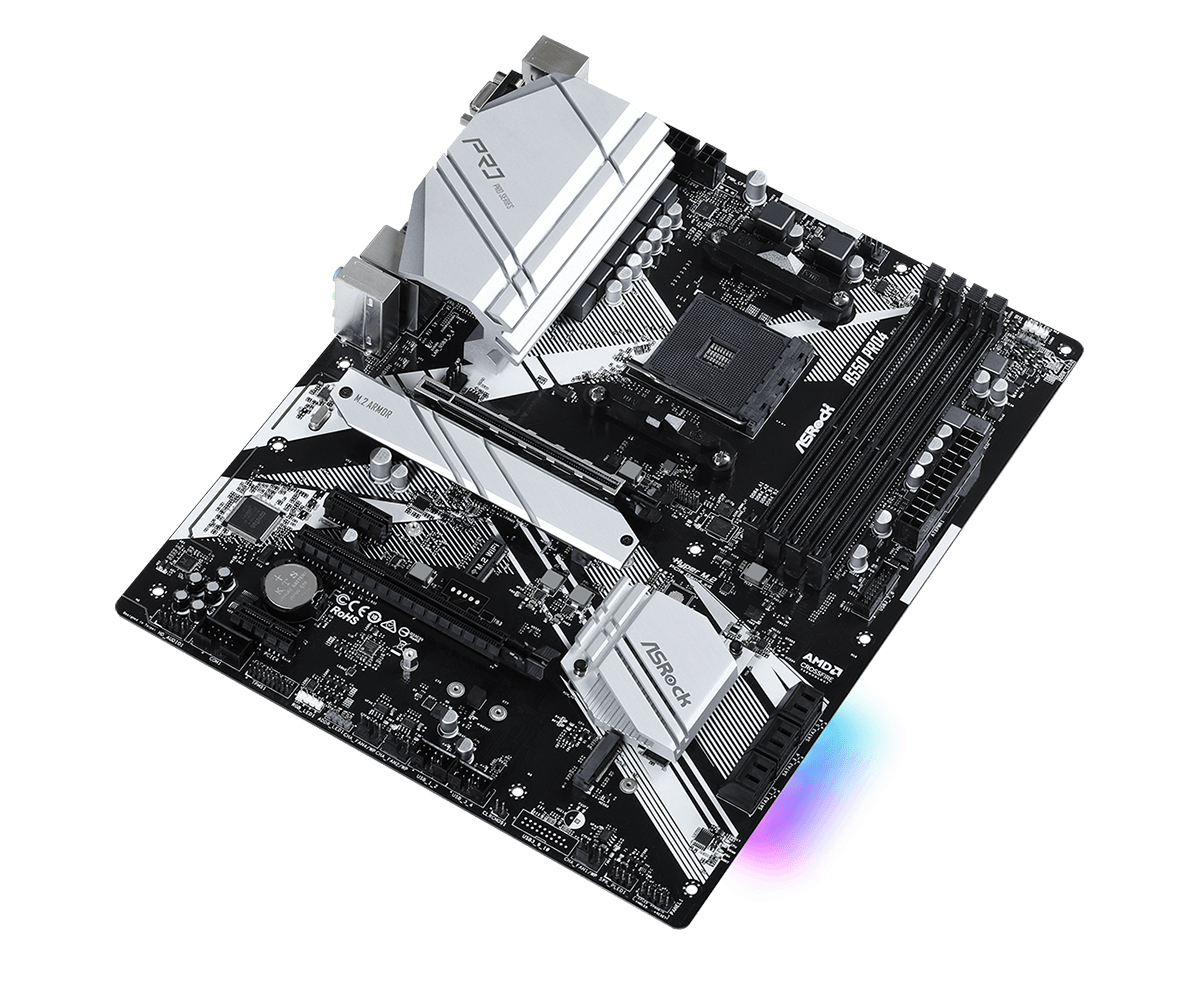 For ASROCK B550 Pro4 Motherboard AMD AM4 DDR4 M-ATX Mainboard | eBay