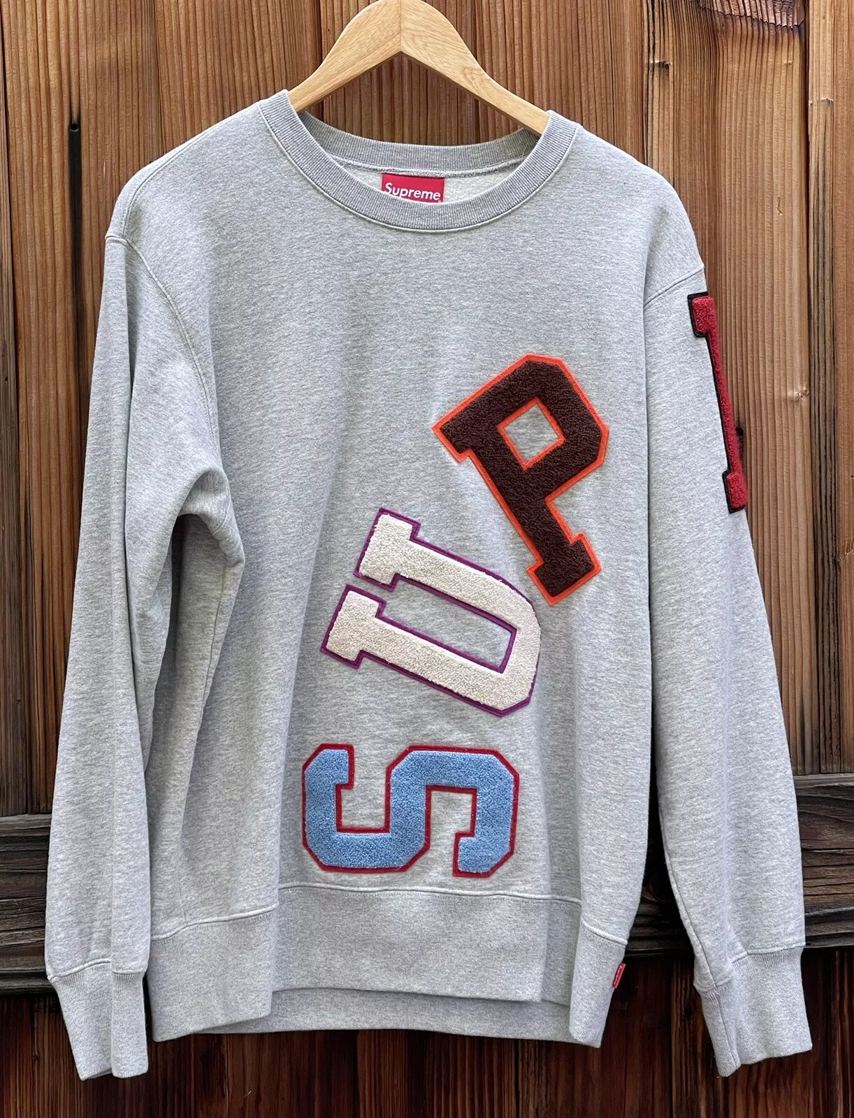 Sweat shirt SUPREME Medium Big Arc Crewneck GRIS HEATHER F/W 2020
