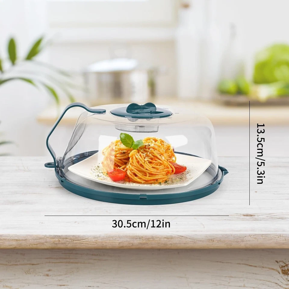 Cubierta de placa de microondas con mango protector contra salpicaduras de 10 pulgadas vaporizador de agua Foto 2 de 4