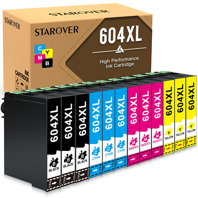 1-12 Tintepatronen 604XL für Epson für XP-2200 3200 2205 3205 4200 WF-2930 2950