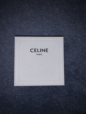 CELINE Triomphe Earrings Gold Plated with Box Authentic
