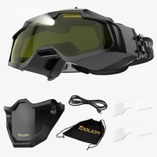 Auto Darkening Welding Goggles 4 Arc Sensor Eye Protection Safety Goggles Wel...