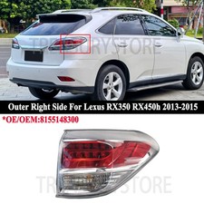 For Lexus Rx350 Rx450h 2013-2015 Right Side Outer Tail Light Lenshousing Wbulb For Lexus Rx350 Rx450h 2013-2015 Right Side Outer Tail Light Lenshousing Wbulb