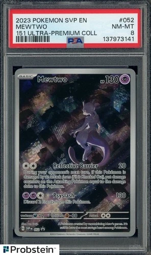 2023 Pokemon SVP En #052 Mewtwo 151 Ultra Premium Collection PSA 8 NM-MT