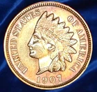 1907 Indian Head Cent Rainbow Toned Choice Uncirculated Eye Appeal